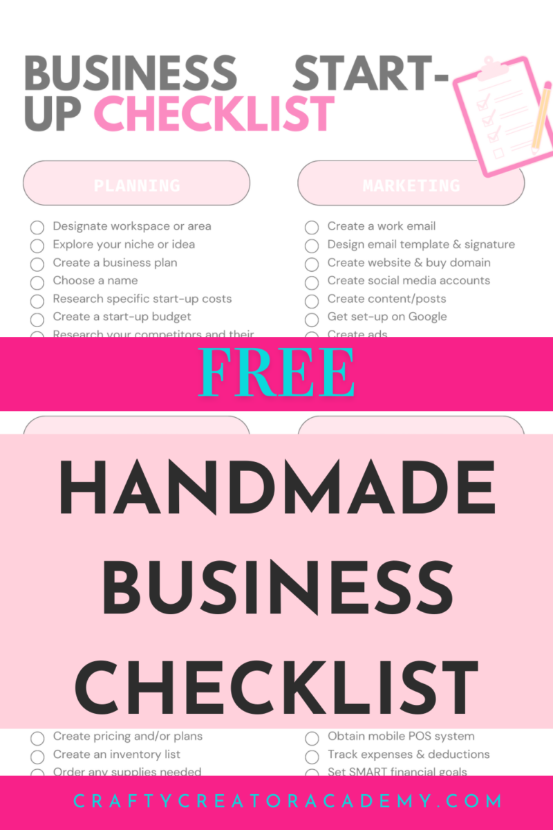 Handmade Business Checklist